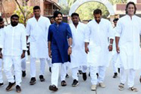 Pawan Kalyan felicitates wrestlers Photos